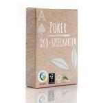Öko Poker Kartenspiel, nachhaltig + ökologisch, Pokerkarten aus Spielkarten Karton für die Umwelt