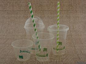 Biologisch abbaubare transparente Clear Cups/Bio-Plastikbecher/Trinkbecher/Einwegbecher/Kunststoffbecher aus rPET