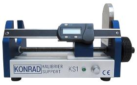 Kalibriersupport KS1 zur Messbereichskalibrierung von Konrad Wirbelstromsensoren