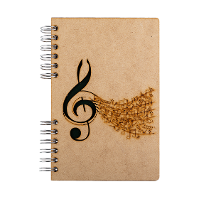 Nachhaltiges Tagebuch – Recyclingpapier – Musik