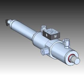 HYDRAULIKZYLINDER BAUFORM P 07.4 D120-70/300 HUB