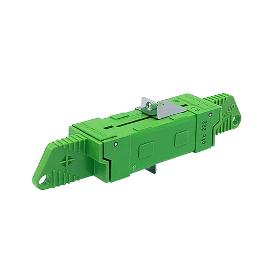 Kupplung Duplex (Compact RJ) grün E-2000® 0,1dB APC mit Schraubbefestigung