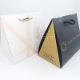 Weiße – schwarze Pyramiden-Luxuspapier-Geschenktüten (ALFA GOLD BOX)